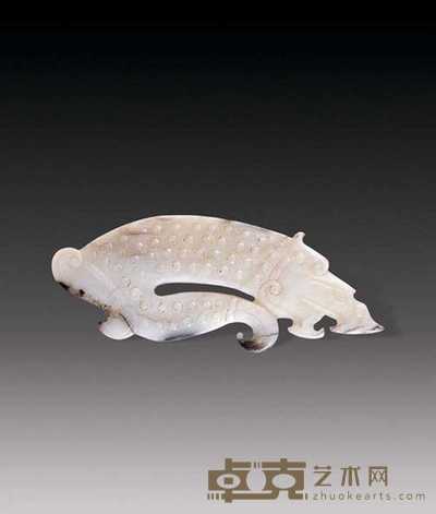 清 玉璜 长9cm